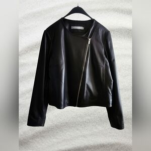 Vintage Simons Black Leather Jacket 100% Lamb Leather